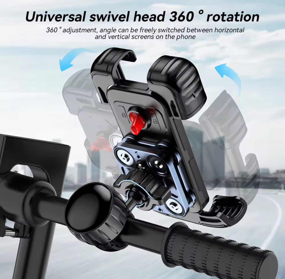 GripLock Anti-Vibe™ – Support Téléphone Anti-Vibrations Universel